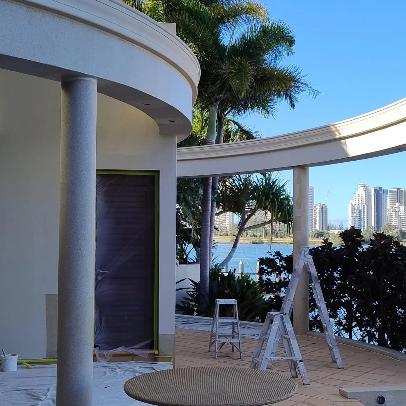 Modern home painting project